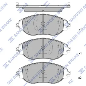 SANGSIN SP4450 Колодки торм.передние Seat Alhambra , VW Sharan 1.42.0TSi2.0TDi 10>