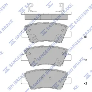 SANGSIN SP4458 Колодки торм.задние Kia OpirusAmanti 2.73.03.5 06>Soul 1.62.01.6D 08>