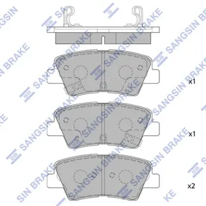 SANGSIN SP4459 Колодки торм.задние Hyundai Elantra Solaris Accent , Kia Soul all 09>