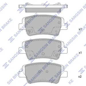 SANGSIN SP4463 Колодки торм.задние Kia Magentis , Hyundai Santa Fe Sonata 01>