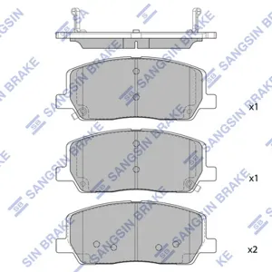 SANGSIN SP4467 Колодки торм.передние Hyundai GV80 20>