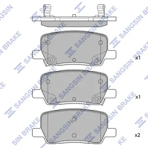 SANGSIN SP4480 Колодки торм.диск.задн. Tesla Model X Tesla Model S