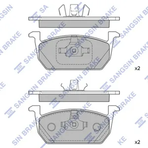 SANGSIN SP4496 Колодки торм.задние Skoda Oktavia 1.8TSI 12>