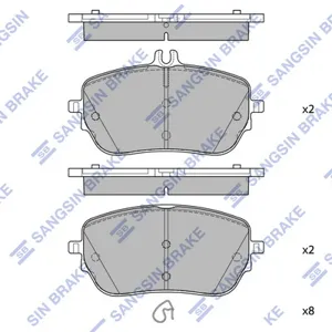 SANGSIN SP4498 Колодки торм.передние MB W177W247X118C118 04>
