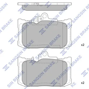 SANGSIN SP4552 Тормозная колодка