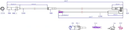 SANGSIN SWS1600 Датчик износа тормозных колодок