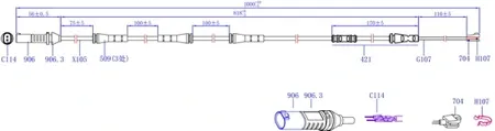 SANGSIN SWS1622 Датчик износа тормозных колодок BMW 5( F10,F11 ) -16 задн.