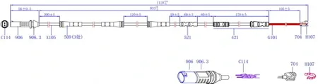 SANGSIN SWS1623 Датчик износа тормозных колодок BMW 5( F10,F11 ) -16
