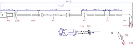 SANGSIN SWS4301 Датчик износа тормозных колодок Opel Kia Vectra C Picanto -11