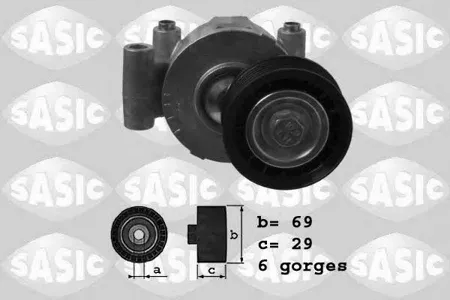 SASIC 1626084 Ролик Ford Mazda Volvo Focus 5C30S40V50 натяжной