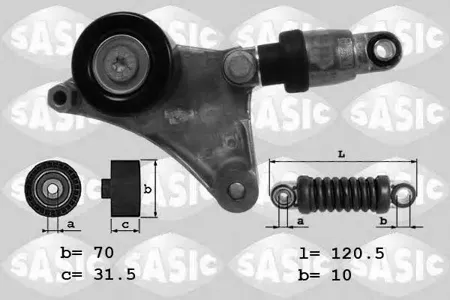 SASIC 1626165 Ролик натяжной