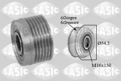 SASIC 1676031 Шкив генератора
