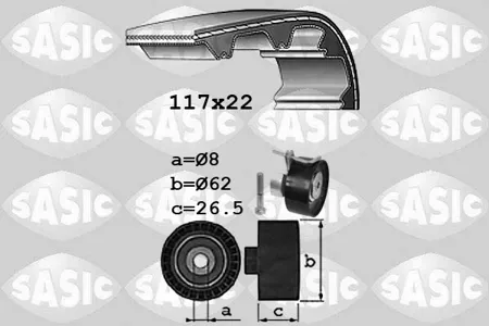 SASIC 1756079 Комплект ремня ГРМ Ford Mazda Volvo 1.2-1.6 01-
