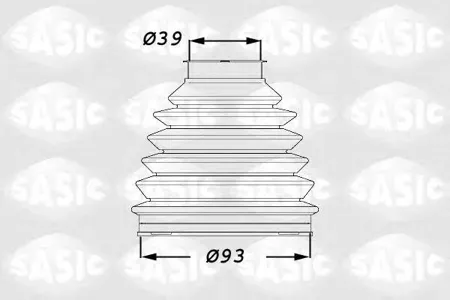 SASIC 1900015 Комплект пыльника шруса наружного Citroen C4 2.0HDi 04>