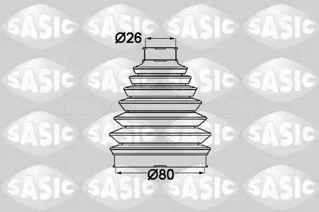 SASIC 1904013 Пыльника шруса  внешний Renault Kangoo II, Megane III