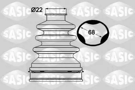 SASIC 1904027 Комплект пылника приводной вал