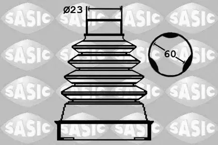 SASIC 1904042 Пыльника шруса  (установ. комплект) Renault Clio IV Duster Logan II Sandero I II