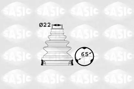 SASIC 1906018 Пыльника шруса (установ. комплект) Opel Corsa C Meriva Tigra