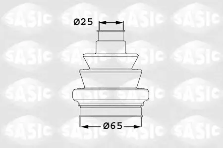 SASIC 1906035 Пыльника шруса  (установ. комплект) Opel Astra Signum Vectra Zafira