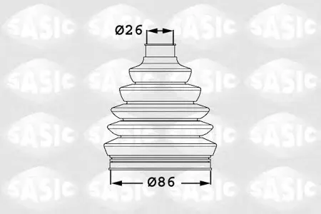 SASIC 1906041 Пыльника шруса  Audi A4 00- 1.61.8 наруж.