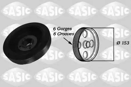 SASIC 2150027 Шкив коленвала