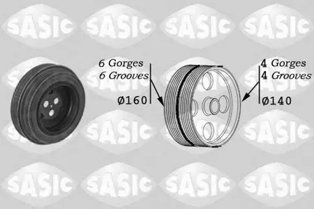 SASIC 2150028 Шкив коленвала