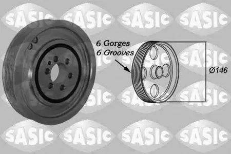 SASIC 2156041 Шкив коленвала 