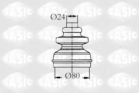 SASIC 2873793 Пыльника шруса  (установ. комплект)
