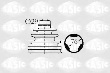 SASIC 2873883 Комплект пыльника шруса внутреннего Citroen Xsara Berlingo 1.1-2.0HDi 96>