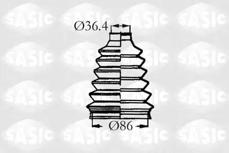 SASIC 2933313 Пыльника шруса наруж. комплект