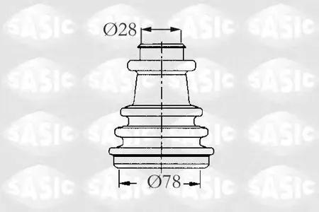 SASIC 2933733 Пыльника шруса  комплект