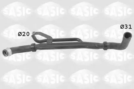 SASIC 3400004 Патрубок радиатора Peugeot 406 1.6i-2.0 96>
