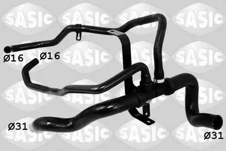 SASIC 3400229 Патрубок резиновый сист. охлаждения