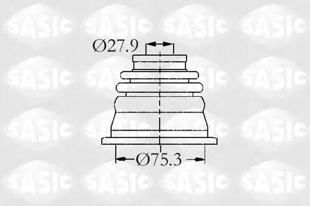 SASIC 4003470 Пыльника шруса левого внутреннего