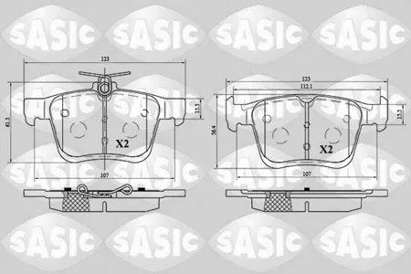 SASIC 6216075 Колодки торм. VAG A3TTLEONKAROQ Golf