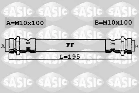 SASIC 6600047 Шланг тормозной