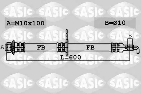 SASIC 6606055 Шланг тормозной