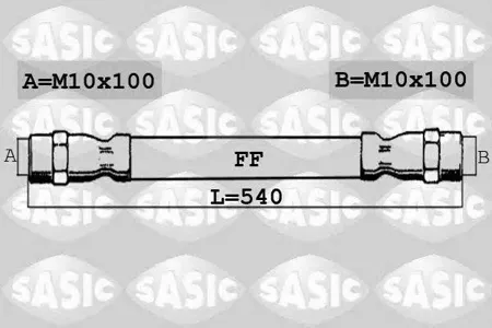 SASIC 6606150 Шланг тормозной