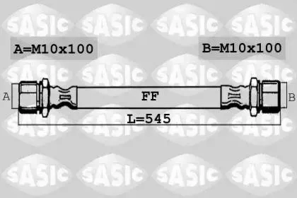 SASIC 6606191 Шланг тормозной