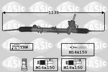 SASIC 7006157 Рейка рулевая [ГУ]