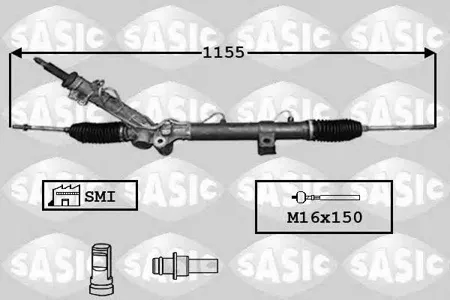 SASIC 7006167 Рулрейка ( c ГУ без тяг)