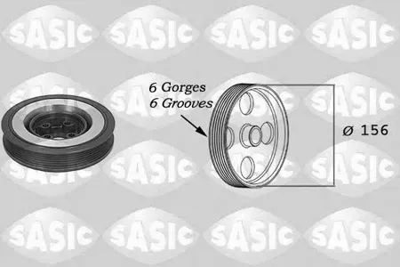 SASIC 9001802 Шкив коленвала 