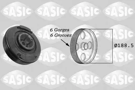 SASIC 9001807 Шкив коленвала