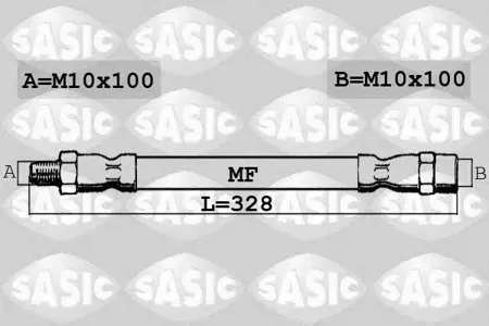SASIC SBH6283 Шланг тормозной