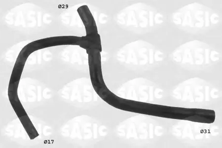 SASIC SWH4344 Патрубок радиатора нижний  Renault  Logan LS# 1.4-1.6 04>