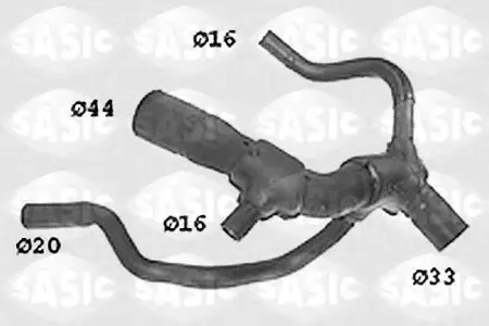 SASIC SWH6653 Патрубок Ford Mondeo системы охл.