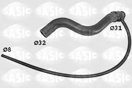 SASIC SWH6819 Патрубок радиатора VW Passat 1.82.0 16V 88-96