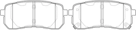 SB NAGAMOCHI BP10457 Колодки торм.задние 110x48x16 Haval H8 13>, Hyundai H-1 II 08>ix55 07>, Kia Carni