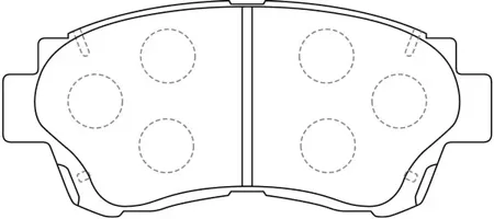 SB NAGAMOCHI BP21228 Колодки торм. 