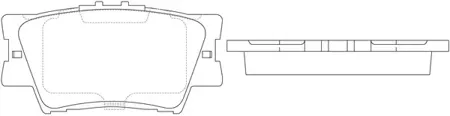 SB NAGAMOCHI BP21522 Колодки торм.